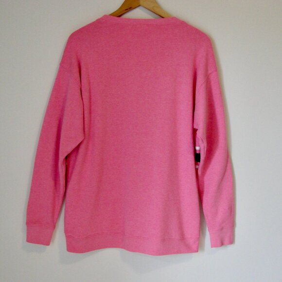 PINK Victoria's Secret Pink Logo Crew Sweatshirt Top Long Sleeve Size Small - Picture 9 of 11